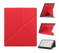 Slimshell Case for Kobo Elipsa 2E 10.3" 2023 Released, Origami Standing Lightweight PU Leather Stand Smart Cover with Auto Sleep Wake Feature for Kobo Elipsa 2E 10.3 inch with Pen Holder (Red)