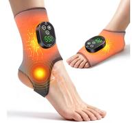 SLIMSTY FootRenew Triple Method Massager, Cordless & Portable Foot and Ankle Massager for Heel, Arch & Ankle & Knee & Arm Discomfot, with 3 Vibration Modes and 6 Heat Levels, Ideal Gift