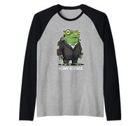 Slimy Science Funny Frog Monster Raglan Baseball Tee
