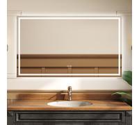 Sline 1600X800mm Bathroom Led Mirror With Shaver Socket,bluetooth,anti-Fog,dimmable 3 Colour,memory Function,touch Switch