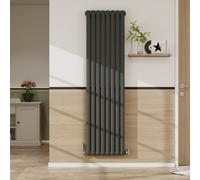 SLINE 1800X504mm Round Head 2 Column Radiators Timeless Cast Iron Style Anthracite