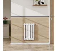 SLINE 600X384mm Round Head 2 Column Radiators Timeless Cast Iron Style White
