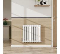 SLINE 600X624mm Round Head 2 Column Radiators Timeless Cast Iron Style White