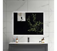 Sline 800X600mm Rectangular Led Bathroom Mirror 6000K Cold White Light Touch Control With Memory Function