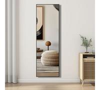 Sline Rectangle Full Length Mirror,1400X400mm,free Standing Mirror Full Body With Aluminum Alloy Frame