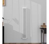 SLINE SANITARY 1500x200mm Cast Iron Style Traditional 3 Column Vertical White Central Heating Radiator