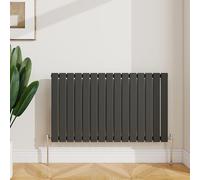 SLINE SANITARY 600x1020mm Horizontal Radiator Anthracite Single Modern Flat Panel Central Heating Radiator