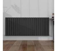 SLINE SANITARY 600x1428mm Horizontal Radiator Anthracite Double Modern Flat Panel Central Heating Radiator