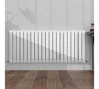 SLINE SANITARY 600x1428mm Horizontal Radiator White Double Modern Flat Panel Central Heating Radiator
