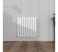 SLINE SANITARY 600x612mm Horizontal Radiator White Single Modern Flat Panel Central Heating Radiator