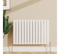 SLINE SANITARY 600x884mm Horizontal Radiator White Double Modern Flat Panel Central Heating Radiator