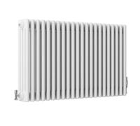 SLINE SANITARY Traditional 4 Column Cast Iron Style Radiator Horizontal White 600x1010mm