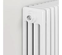 SLINE SANITARY Traditional 4 Column Cast Iron Style Radiator Horizontal White 600x1460mm