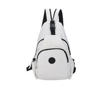 Sling Backpack - 22 x 36 cm Sling Backpack, Waterproof Protection | Interchangeable Bag with Large Capacity and Multiple Pockets Made of Durable Nylon, Lightweight Chest Pocket for Hiking, Sp, White