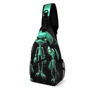 Sling Backpack Fashion Chest Bag Creative Aliens Printing Crossbody Backpacks for Men Women, style, 38x20cm, Full Printed Chest Bag