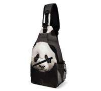 Sling Backpack Fashion Chest Bag Creative Cute Black And White Zoon Printing Crossbody Backpacks for Men Women, style, 38x20cm, Full Printed Chest Bag
