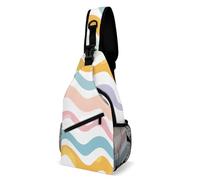 Sling Backpack Fashion Chest Bag Creative Hand Drawn Style Printing Crossbody Backpacks for Men Women, style, 38x20cm, Full Printed Chest Bag