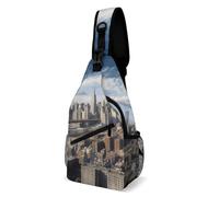Sling Backpack Fashion Chest Bag Creative Urban High-rise Printing Crossbody Backpacks for Men Women, style, 38x20cm, Full Printed Chest Bag