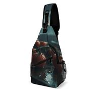 Sling Backpack Fashion Chest Bag Creative Water The Tomatoes Printing Crossbody Backpacks for Men Women, style, 38x20cm, Full Printed Chest Bag