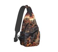 Sling Backpack for Men Women Crossbody Sling Bag san francisco Chest Bag Daypack Fanny Pack for Outdoors Hiking, San Francisco, One Size