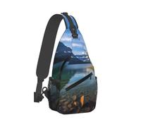 Sling Backpack for Men Women Crossbody Sling Bag san francisco Chest Bag Daypack Fanny Pack for Outdoors Hiking, Glacier National Park, One Size
