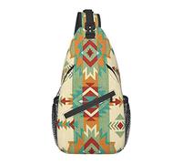 Sling Backpack, for Tribal Native American African Ethnic Symbols, Multipurpose Crossbody Shoulder Bag Travel Hiking Daypack Anti-Theft Rucksack