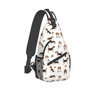 Sling Bag Beagle Puppy Dog Cute Hiking Daypack Crossbody Shoulder Backpack Travel Chest Pack for Men Women