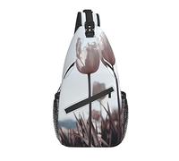 Sling Bag Bloom Spring Tulip Flower Hiking Daypack Crossbody Shoulder Backpack Travel Chest Pack for Men Women