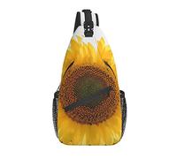 Sling Bag Bloom Sunflower Field Hiking Daypack Crossbody Shoulder Backpack Travel Chest Pack for Men Women