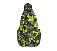 Sling Bag Camo Camouflage Black Green Hiking Daypack Crossbody Shoulder Backpack Travel Chest Pack for Men Women