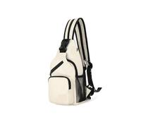Sling Bag Chest Bag Ins Style Messenger 2 in 1 Shoulder Multi-function Large Capacity Outdoor Bags for Women and Men(Small White)