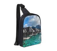 Sling Bag Cross Body Chest Bag Double Layer Shoulder Bag for Men Women | Mystical Dead Skull Printed Shoulder Backpack Man Bag For Travel Hiking Running Cycling