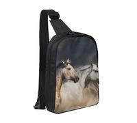 Sling Bag Cross Body Chest Bag Double Layer Shoulder Bag for Men Women | Mystical Dead Skull Printed Shoulder Backpack Man Bag For Travel Hiking Running Cycling