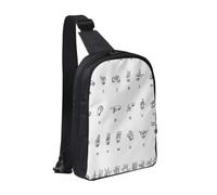 Sling Bag Cross Body Chest Bag Double Layer Shoulder Bag for Men Women | Us Military Soldiers Patriotic Memorial Day Printed Shoulder Backpack Man Bag For Travel Hiking Running Cycling