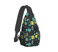Sling Bag Crossbody Backpack for Women Men, Breathable Multipurpose Satchel Bag Compatible with Science Math Physical Chemical Biology, Durable and Anti-Theft Funny Outdoor Daypack