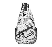 Sling Bag for Men Women, for Ancient Newspaper, Shoulder Backpack Chest Bags Crossbody Daypack for Outdoor Hiking Camping Cycling