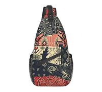 Sling Bag for Men Women, for Bandana Paisley and Native American Motifs Pattern, Shoulder Backpack Chest Bags Crossbody Daypack for Outdoor Hiking Camping Cycling