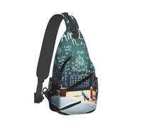 Sling Bag For Men Women Formulas Shapes Theory Math Lesson Word Diagonally Lightweight Waterproof One Strap Shoulder Chest Bag, For Running, Office, Sports, Outdoor, Travel