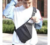 Sling Bag for Men Women Personal - Multi-Pocket Crossbody, Chest Bag, Men, Anti-Theft Chest Pocket,Shoulder Antitheft Travel Cross Body Daypack for Outdoor Sport Hiking(Blue,Left)