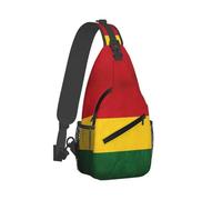 Sling Bag For Men Women Retro Reggae-Rastafarian Flag Shoulder Backpack Classic Casual Across Body Bag, For Travel, Cycling, Hiking