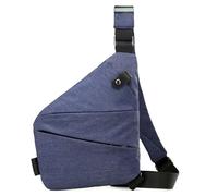 Sling Bag for Men Women - RFID Anti Theft Crossbody Bag Cross Body Travel Bag Daypack for Women Men,Lightweight, Outdoor, Sport, Travel, Hiking, Casual Daypack(Blue,Right)