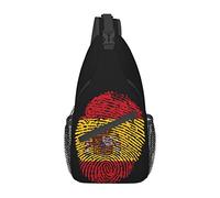 Sling Bag For Men Women Spain Dna Fingerprint Chest Bags Lightweight Funny Sling Rucksack, For Shopping, Sports, Outdoor