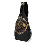Sling Bag For Men Women Triple Goddess Pentacle Of The Wiccan Small Backpack Classic Adjustable Strap Travel Bag, For Running, Cycling, Shopping