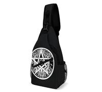 Sling Bag For Men Women Triple Moon Goddess Occult Wicca Paganism Crossbody Bags Casual Waterproof One Strap Shoulder Chest Bag, For Hiking, Travel, Cycling