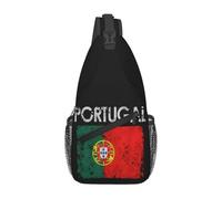 Sling Bag For Men Women Vintage Portuguese Portugal Flag Small Backpack Lightweight Durable Sling Bag Rucksack, For Daily, Hiking, Shopping