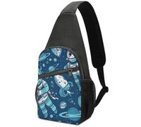 Sling Bag for Women Fanny Chest Bag Pack Travel Bag Soar Into Space Printed Cross Body Bag, style, One Size, Sling Backpacks