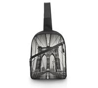 Sling Bag for Women Men Chest Bag Brooklyn Bridge Daypack Fanny Pack Cross Body Bag for Traveling, Brooklyn Bridge, One Size, Crossbody Backpacks