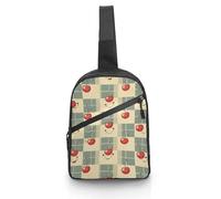 Sling Bag for Women Men Chest Bag Retro Plaid Pattern Daypack Fanny Pack Cross Body Bag for Traveling, Retro Plaid Pattern, One Size, Crossbody Backpacks