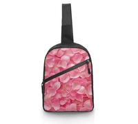 Sling Bag for Women Men Chest Bag Rose Petals Pattern Daypack Fanny Pack Cross Body Bag for Traveling, Rose Petals Pattern, One Size, Crossbody Backpacks