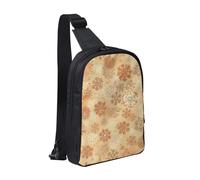 Sling Bag for Women Men Shoulder Bag Sweets on Wooden Board Chest Bag Travel Fanny Pack Lightweight Casual Daypack, Snowflake Shape, One Size